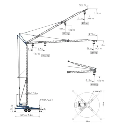 LT 14.14 XP Trailer Crane